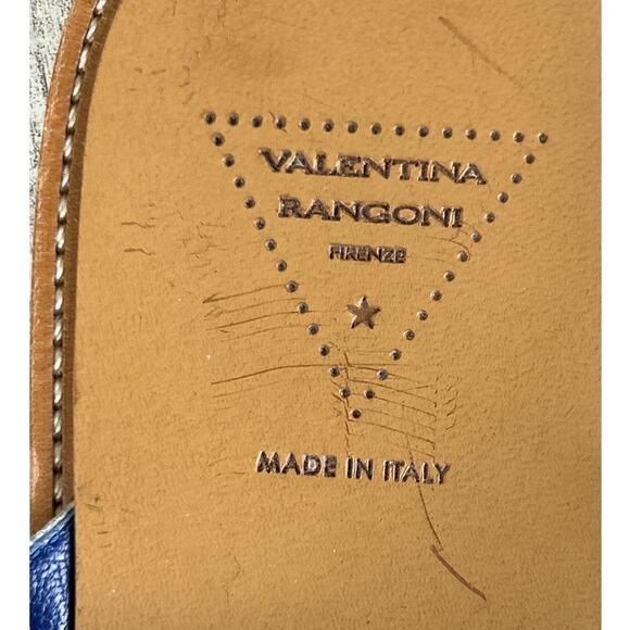 Valentina Rangoni Women’s 9.5 Multicolor Leather Beaded Designer Slip-On Sandals - Picture 7 of 8